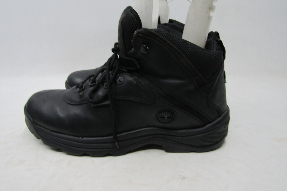 Timberland Mens Size 11.5 M Black Leather Lace Up Ankle Hiking Boots